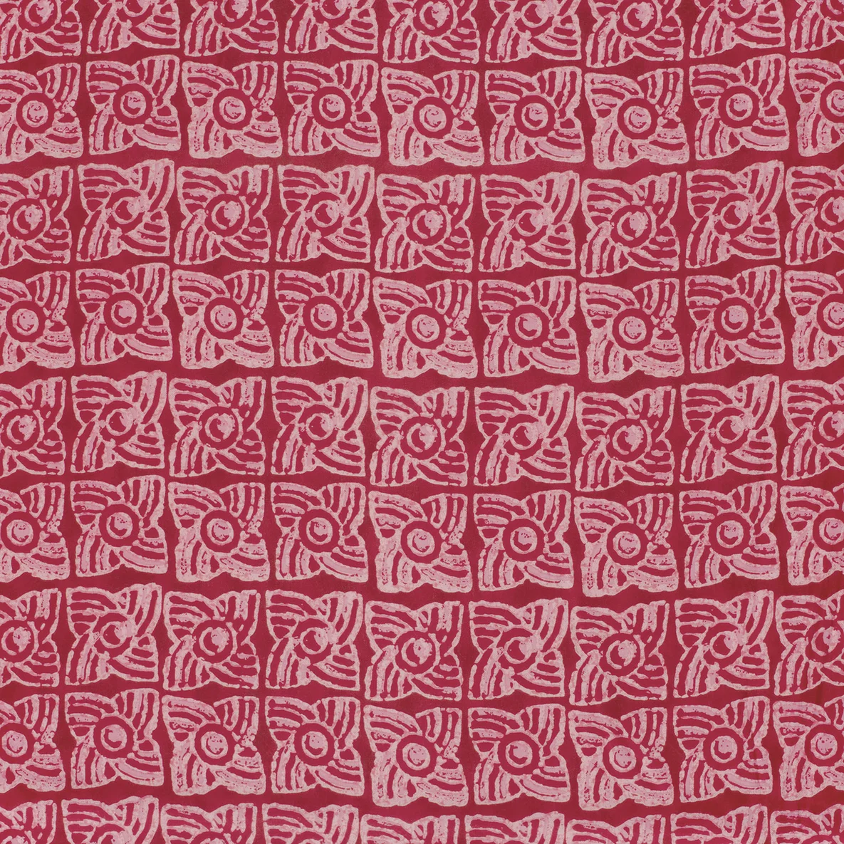 Baumwollvoile Blumen Batik Fuchsia