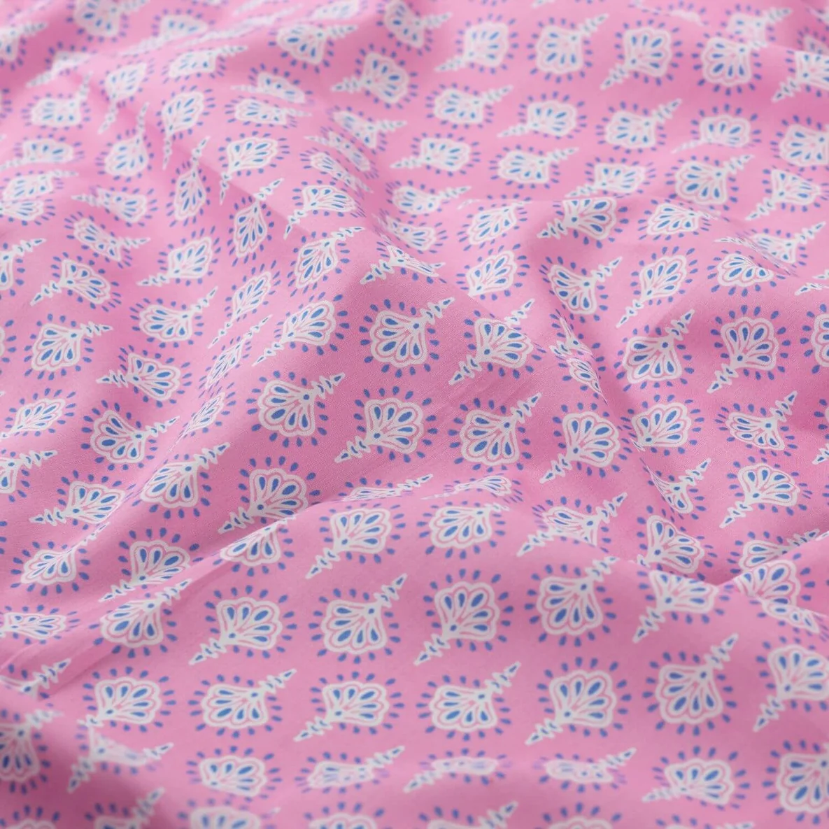 Baumwollvoile "Dalia" Abstrakt Rosa