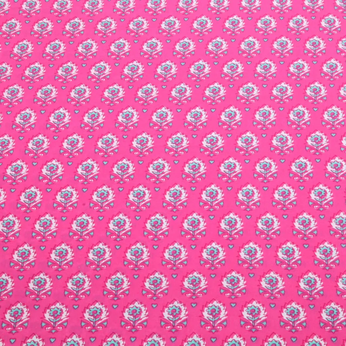 Baumwollvoile "Dalia" Blumen Pink