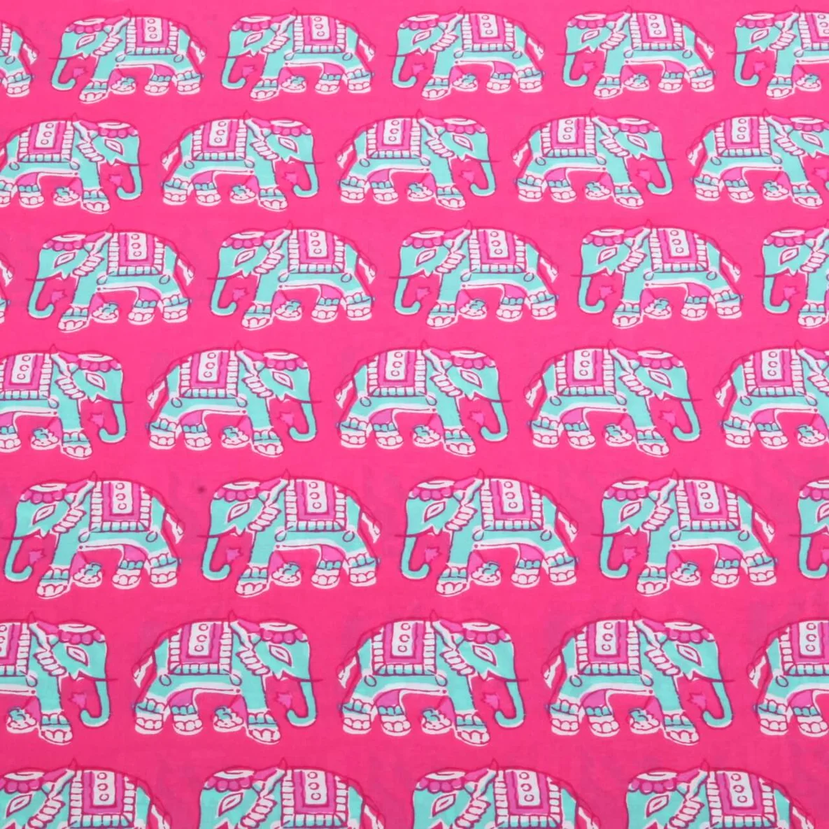 Baumwollvoile "Dalia" Elefanten Pink