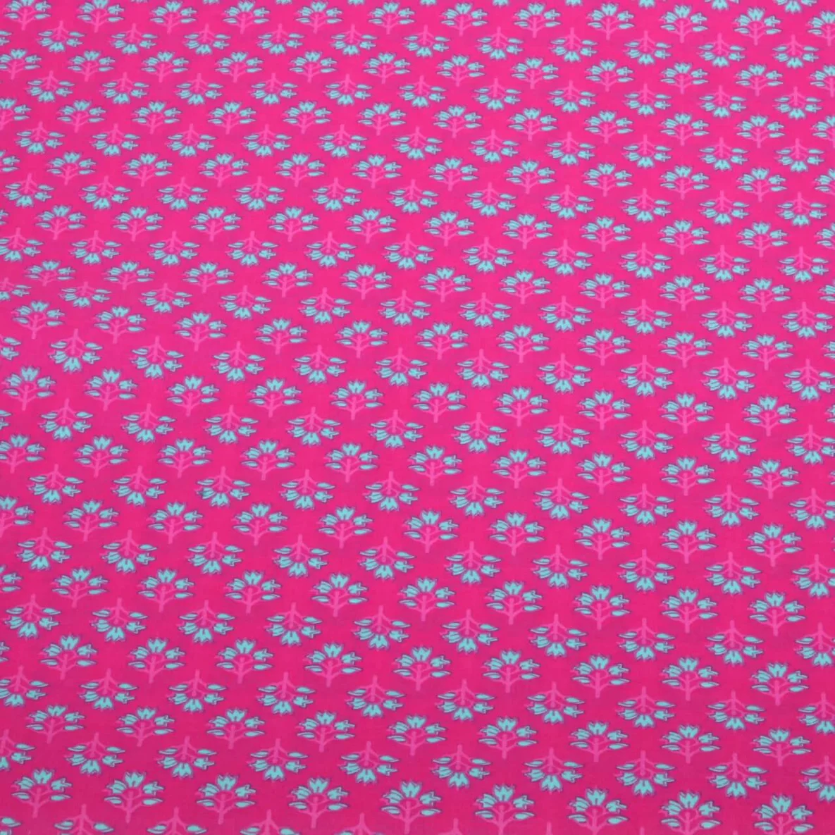 Baumwollvoile "Dalia" Kleine Blumen Pink