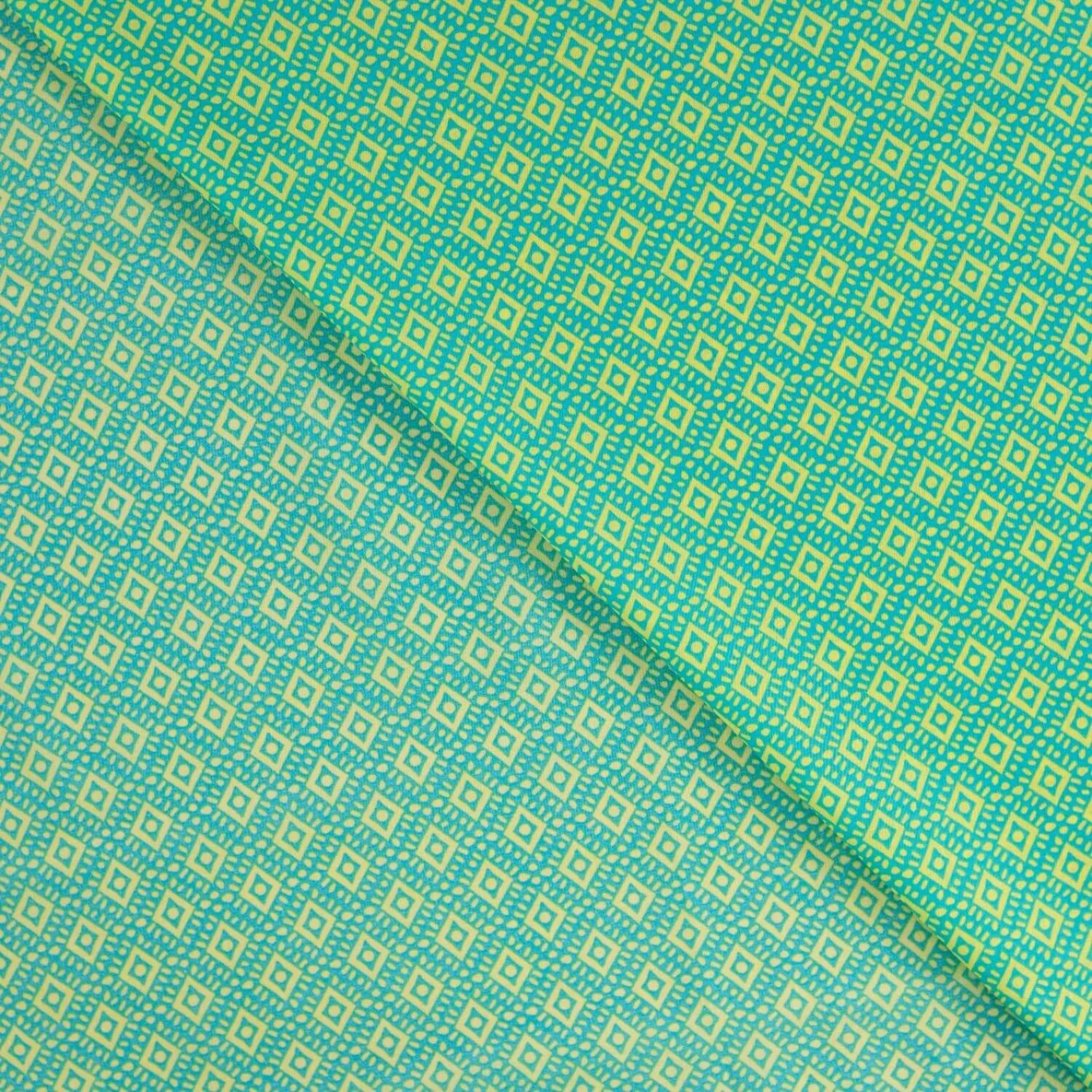 Baumwollvoile "Dalia" Ornamete Grün