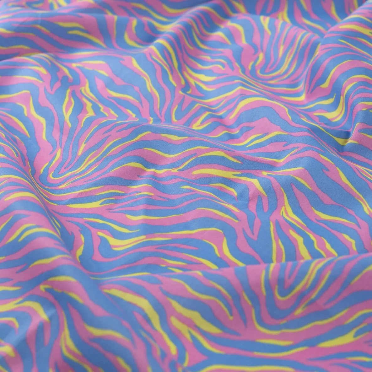 Baumwollvoile "Dalia" Zebra Blau