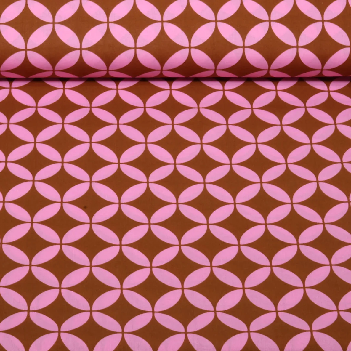 Beschichtete Baumwolle Abstrakt Braun