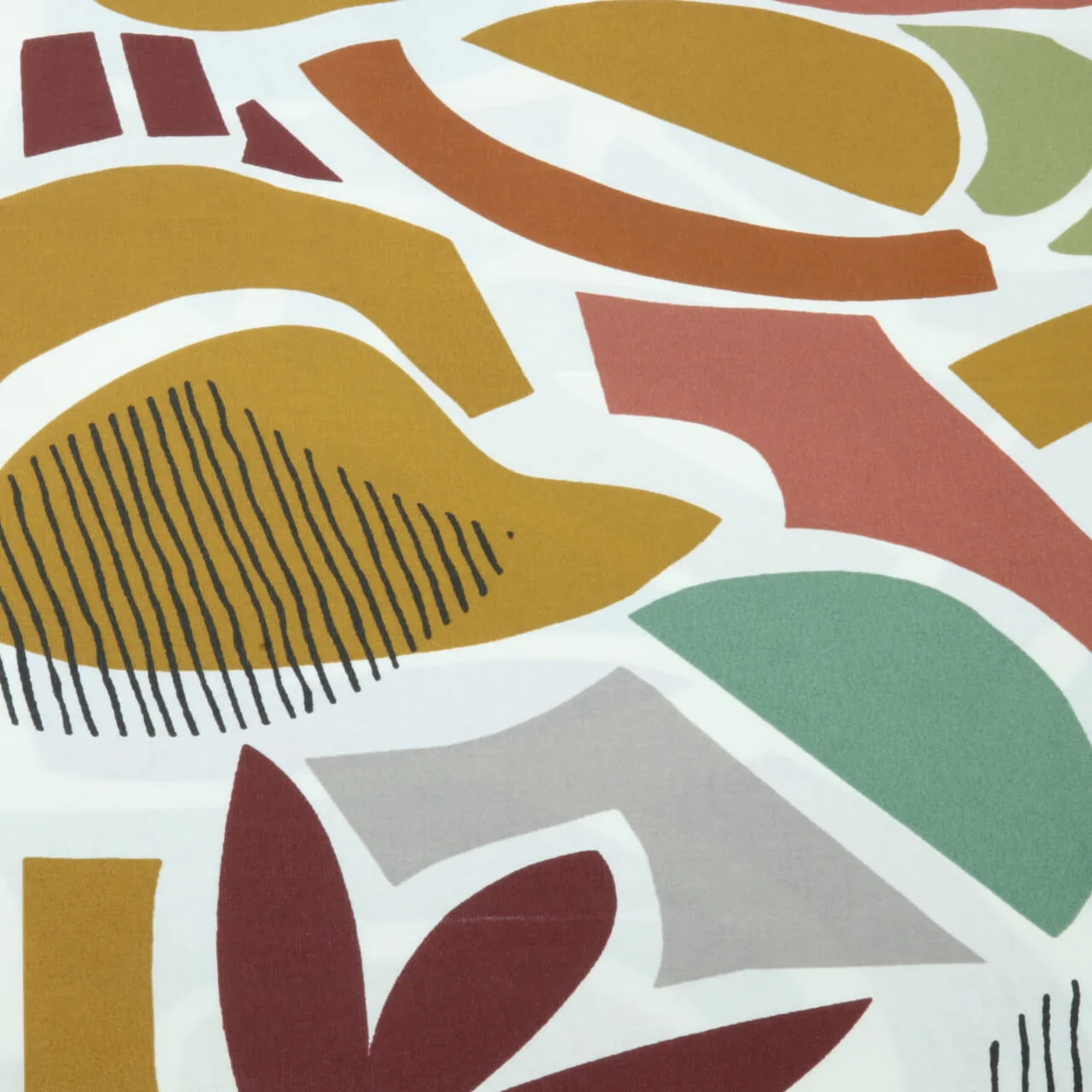 Beschichtete Baumwolle Abstrakte Formen Multicolor