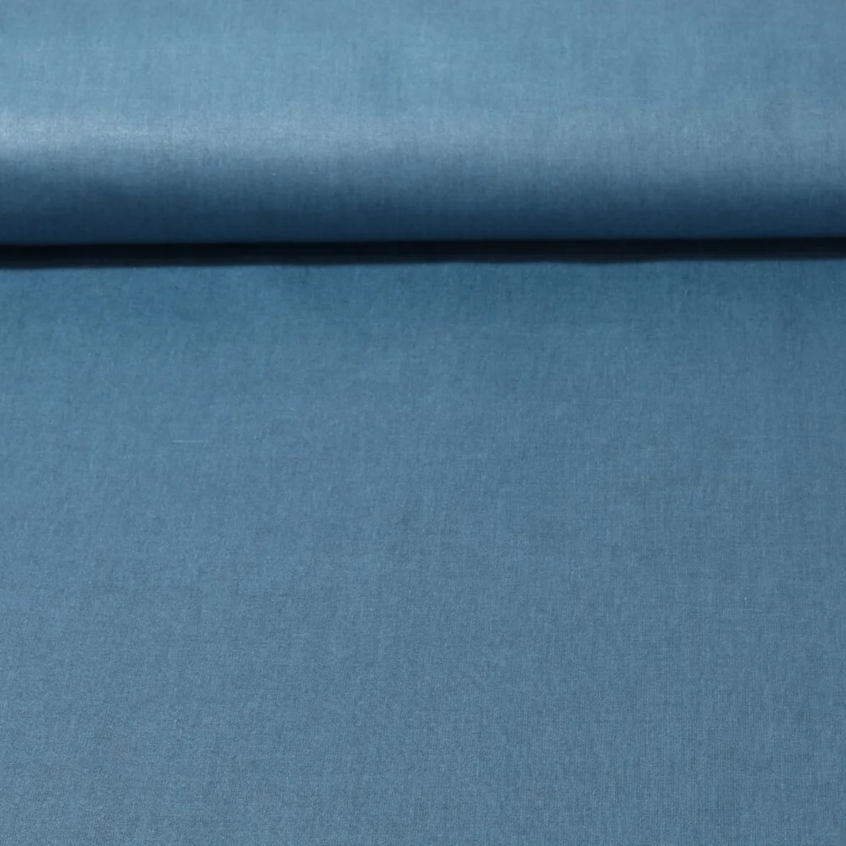 Beschichtete Baumwolle Laura Uni Jeansblau