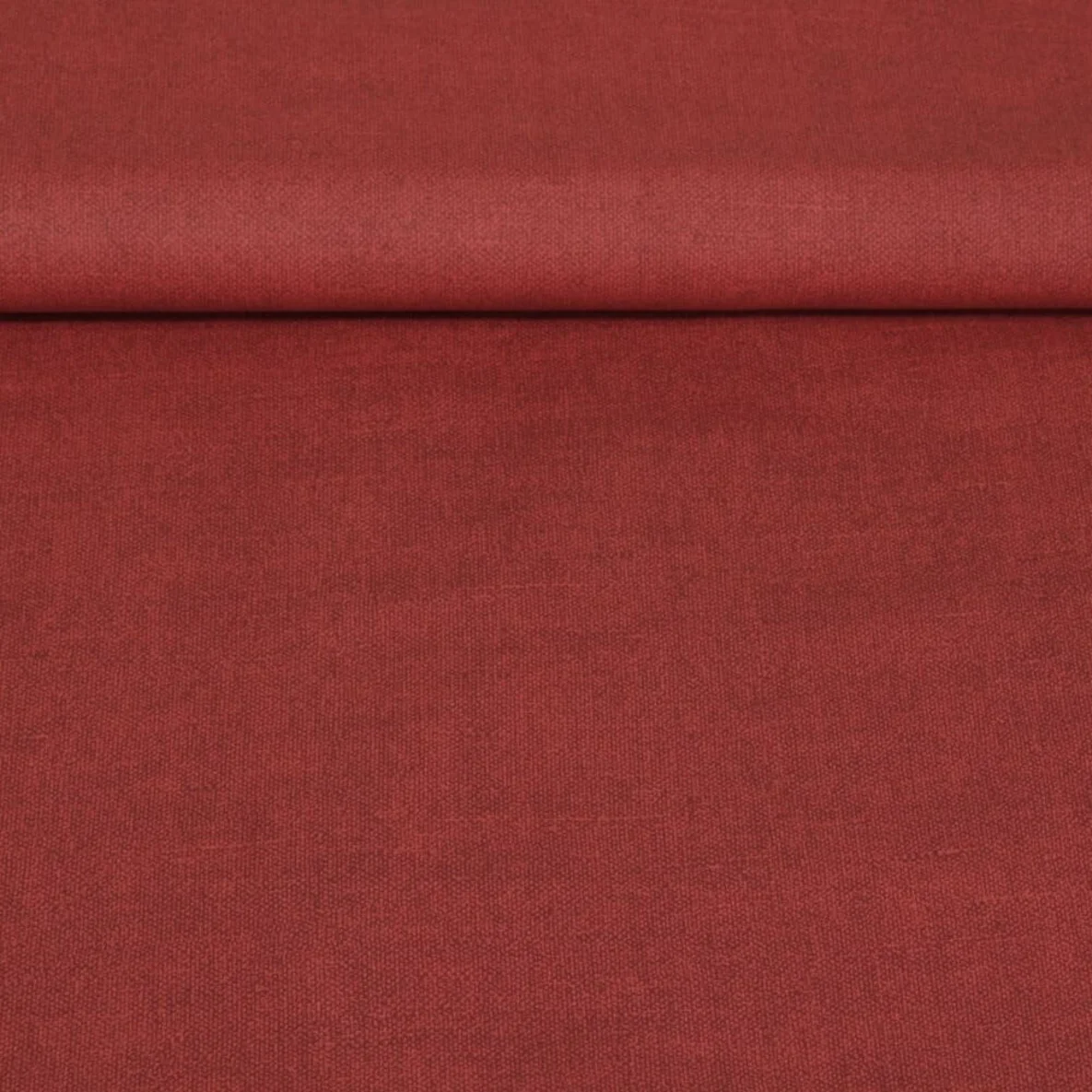 Beschichtete Baumwolle Leinenoptik Rot