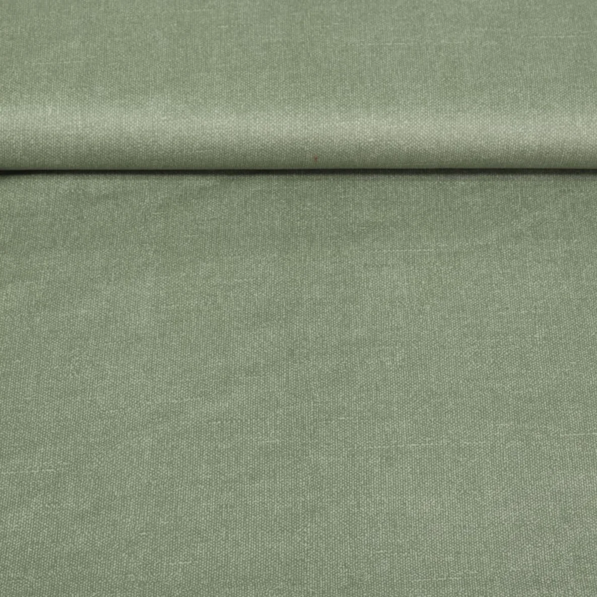 Beschichtete Baumwolle Leinenoptik Salbeigrün