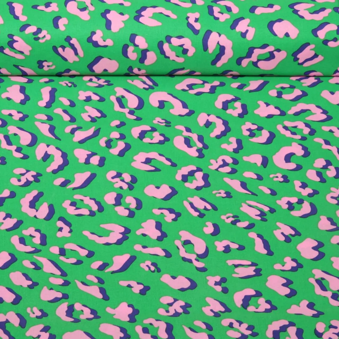 Beschichtete Baumwolle Leo Grün