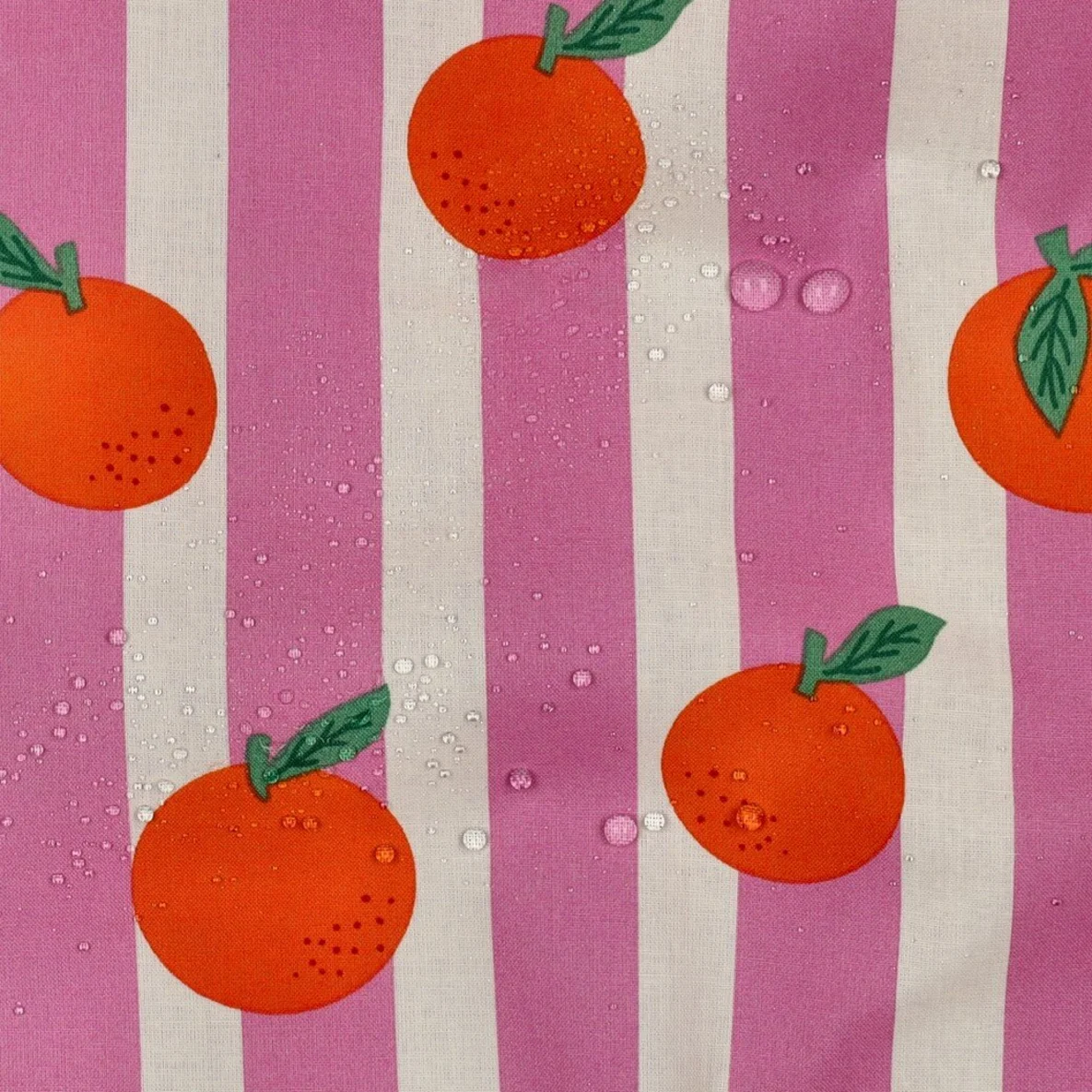 Beschichtete Baumwolle Orangen Pink
