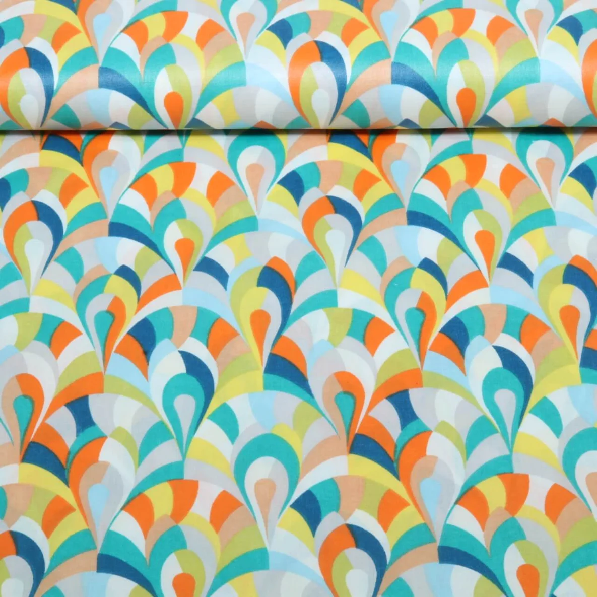 Beschichtete Baumwolle Tropfen Multicolor