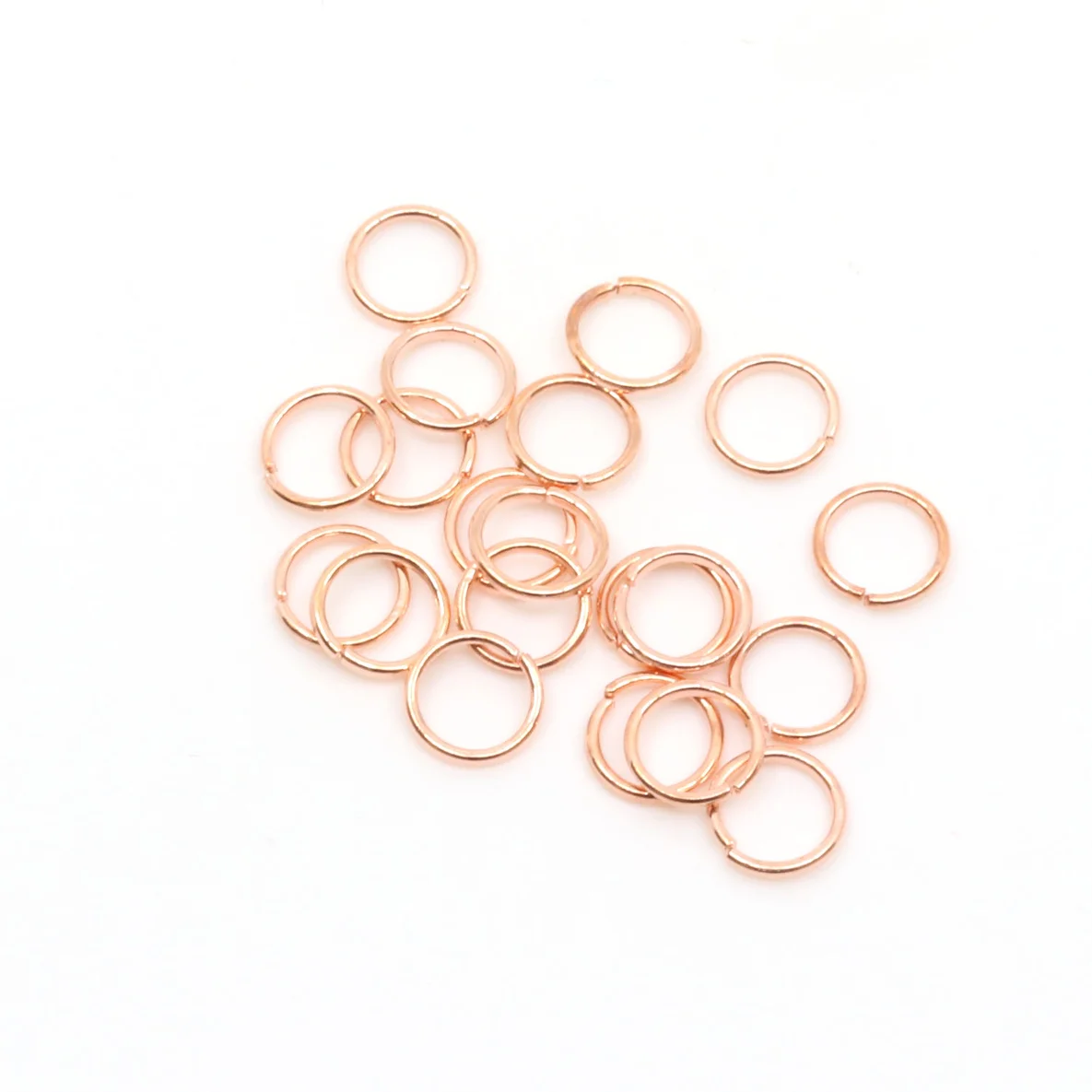 Biegeringe Spaltringe für Charms 8mm Kupfer 20Stück