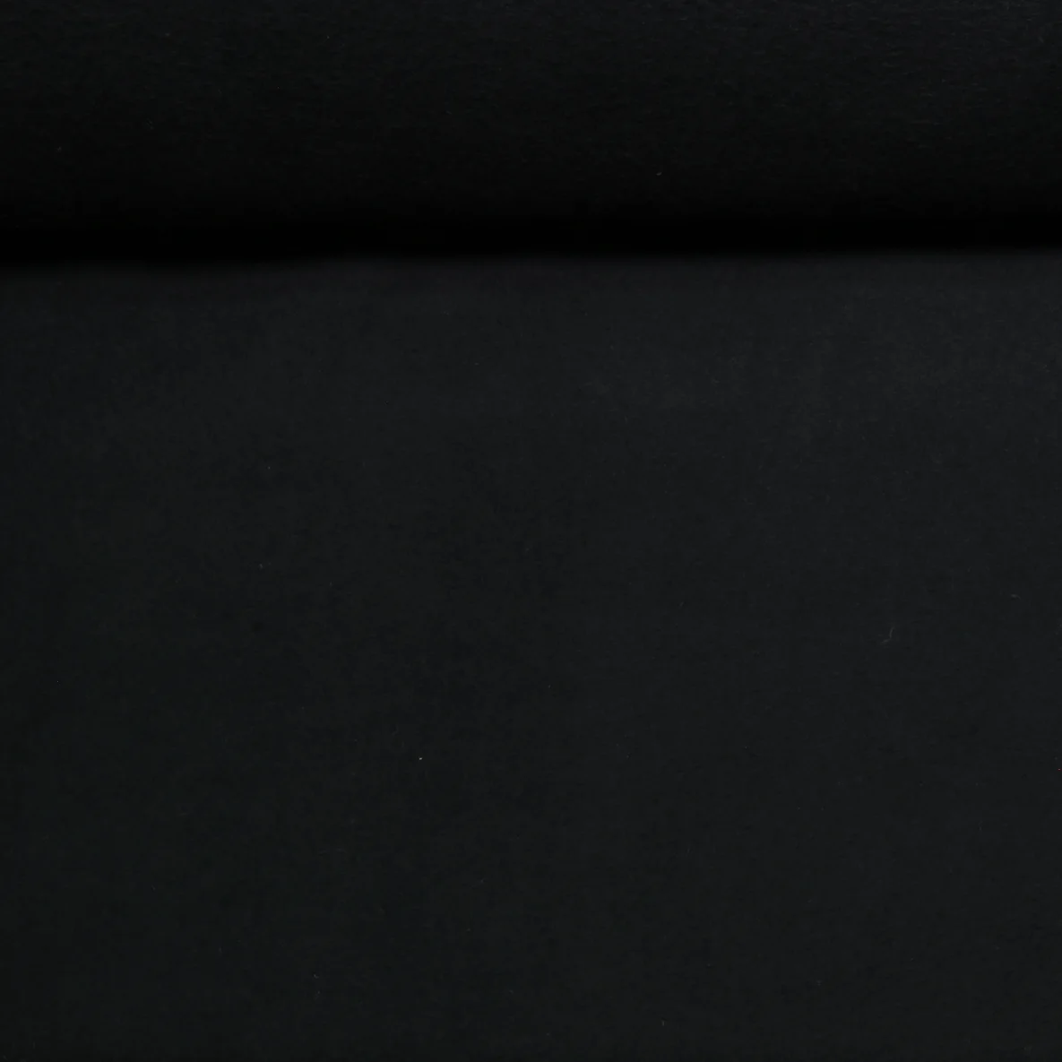 Bio Baumwoll Fleece "Tabea" Uni Schwarz