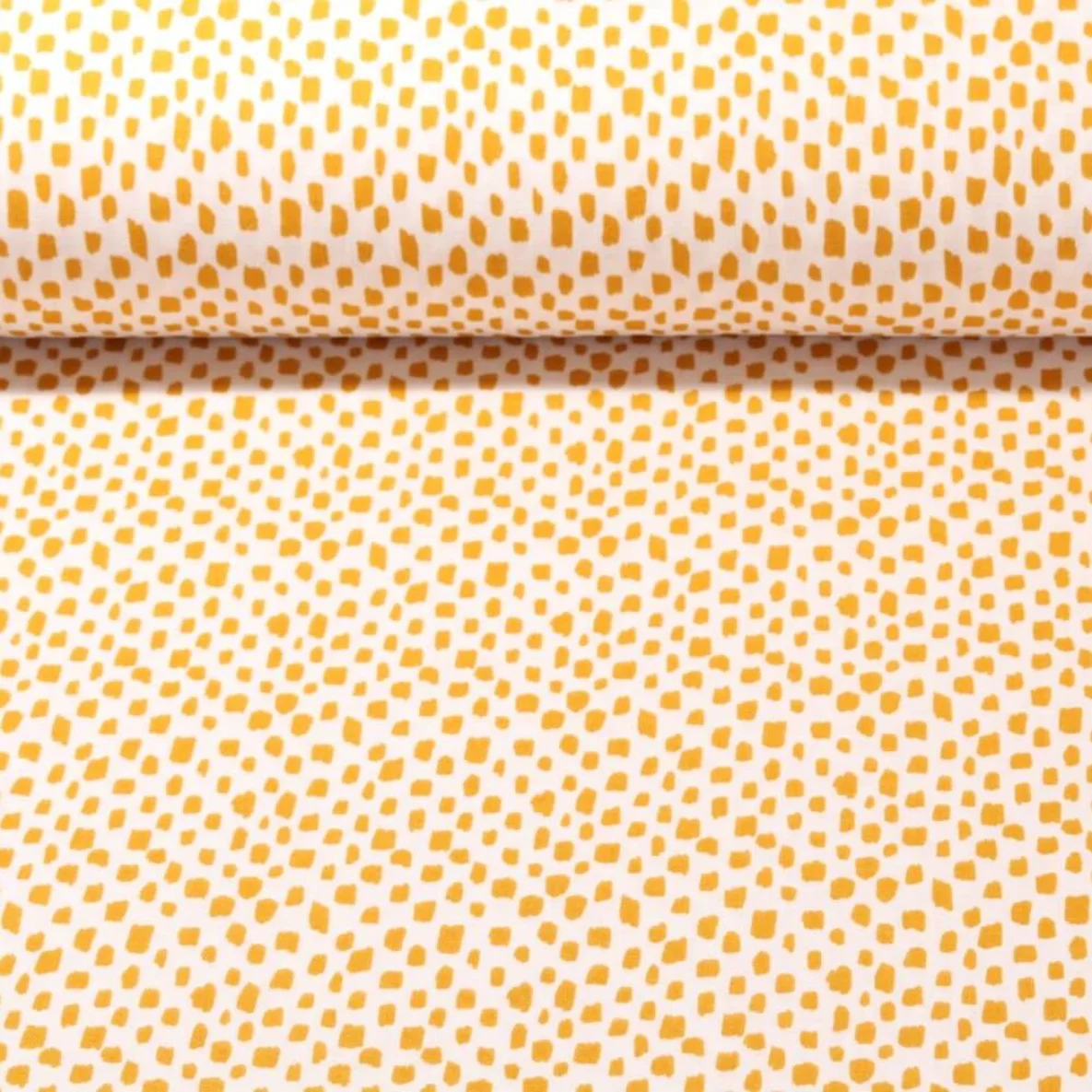 Bio Baumwoll Musselin Striche Ecru Ocker