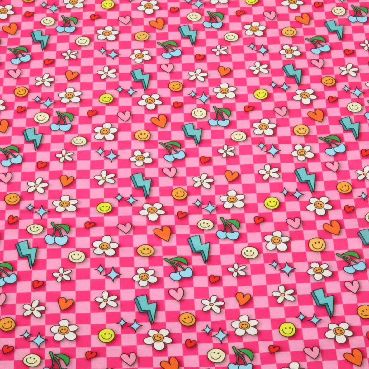 Bio Baumwoll-Satin "Choose your Vibe" Be You Pink