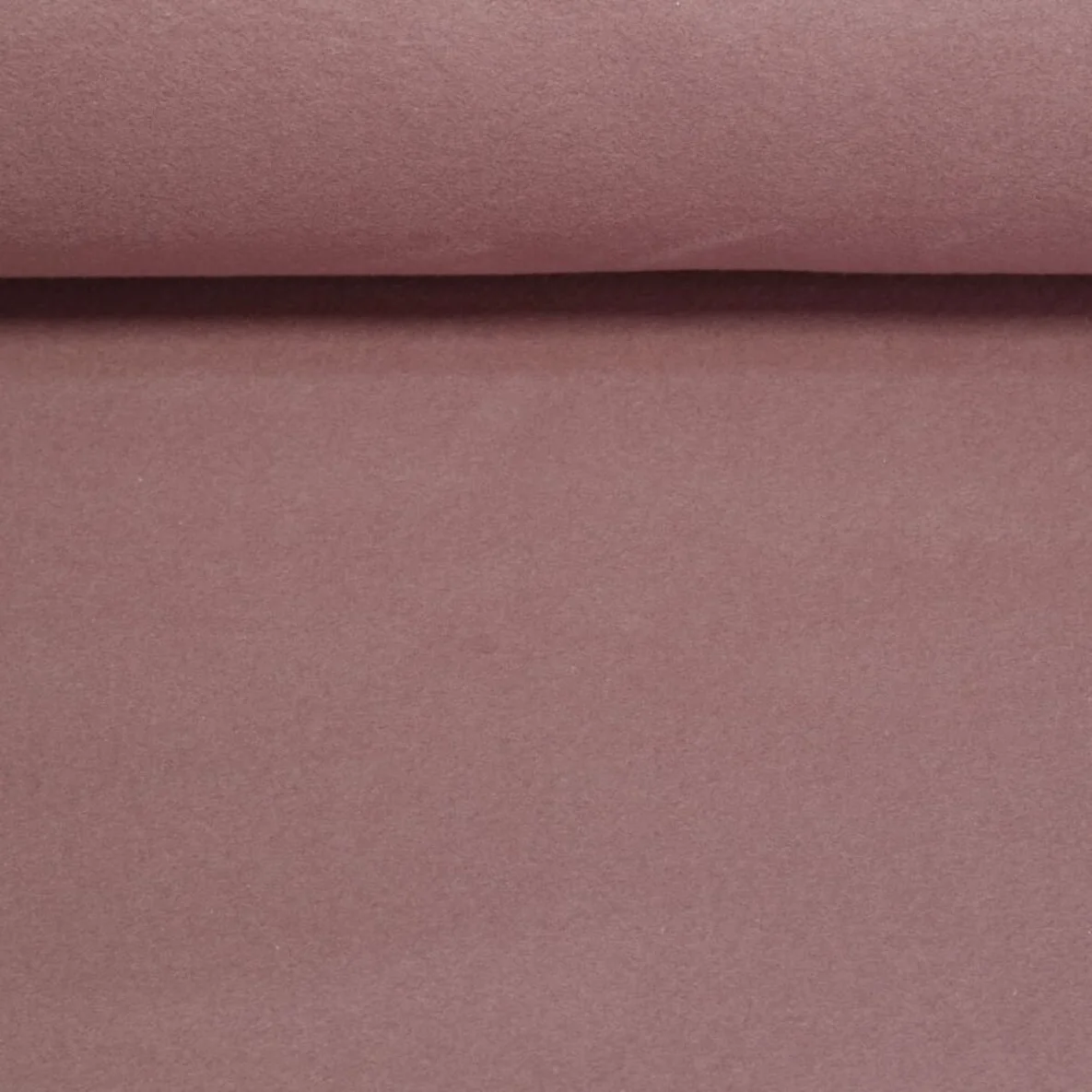 Bio-Baumwollfleece Heiko - Doubleface Uni Beere