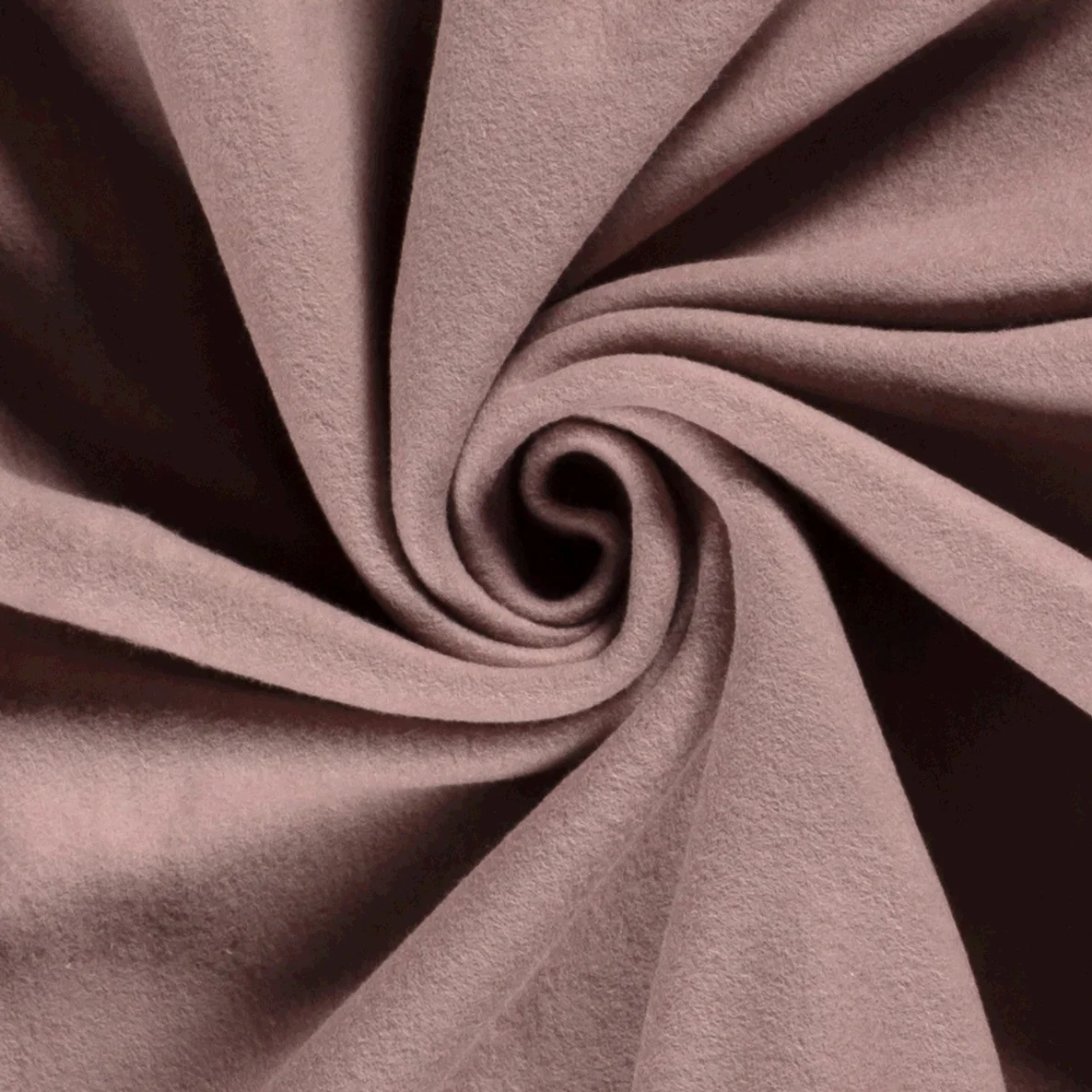 Bio-Baumwollfleece Heiko - Doubleface Uni Beere