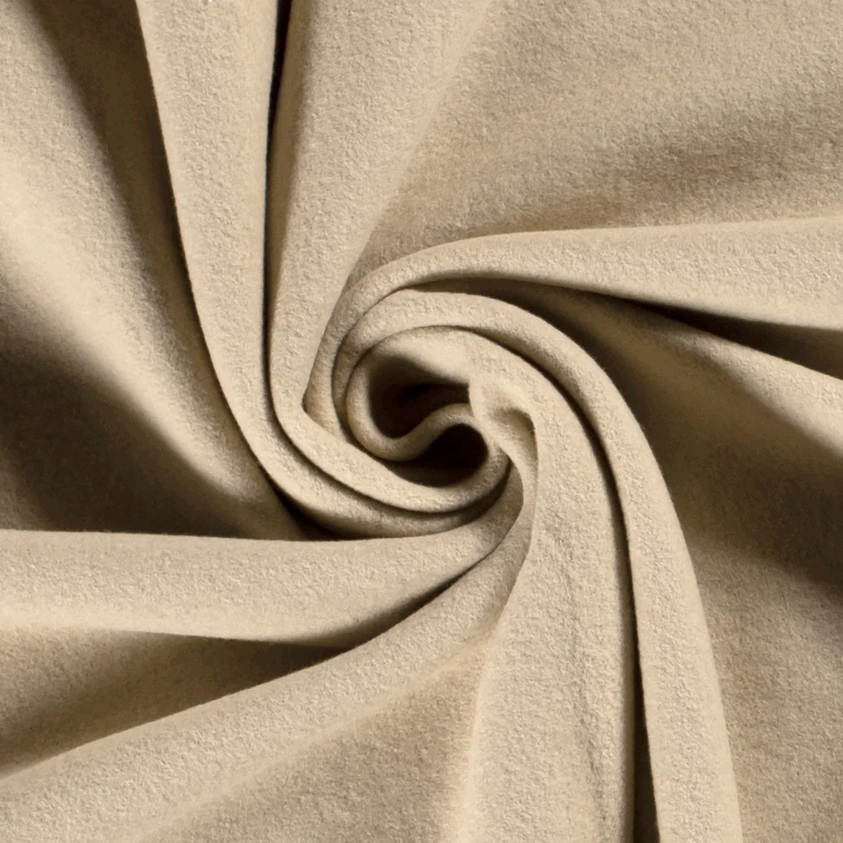 Bio-Baumwollfleece Heiko - Doubleface Uni Beige