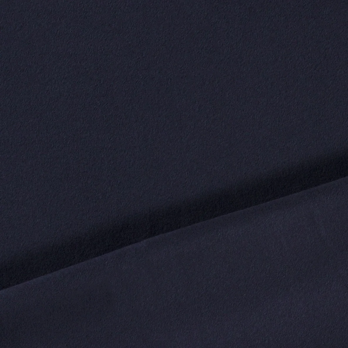 Bio-Baumwollfleece Heiko - Doubleface Uni Navy