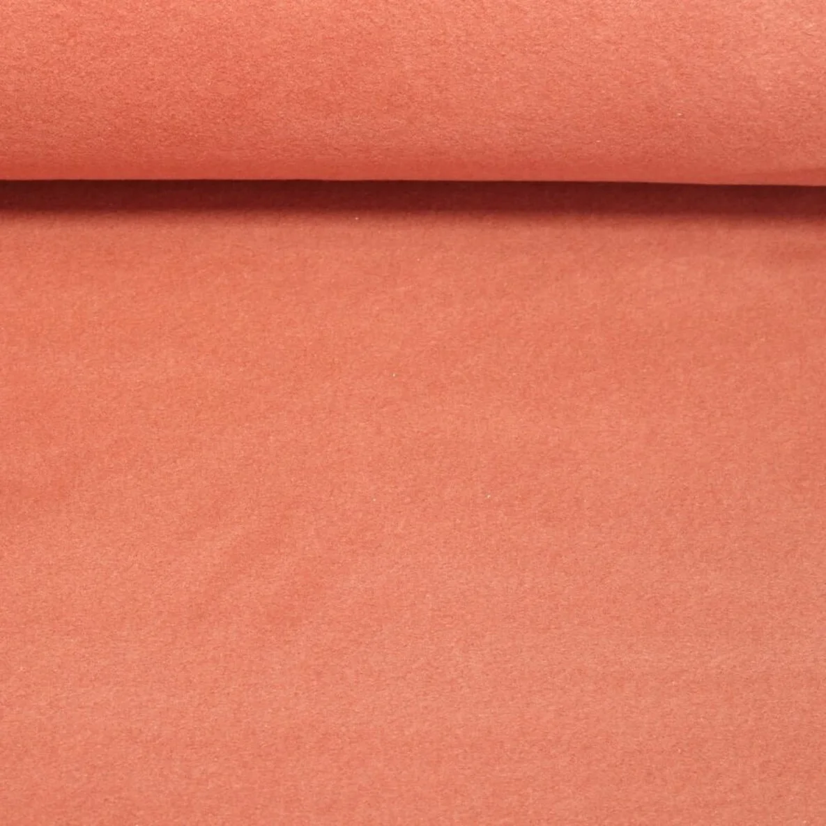 Bio-Baumwollfleece Heiko - Doubleface Uni Terracotta