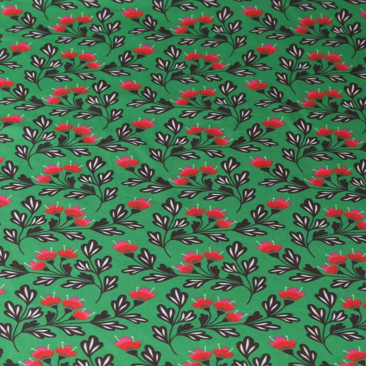 Bio-Baumwollsatin "Blue Bell" Grün