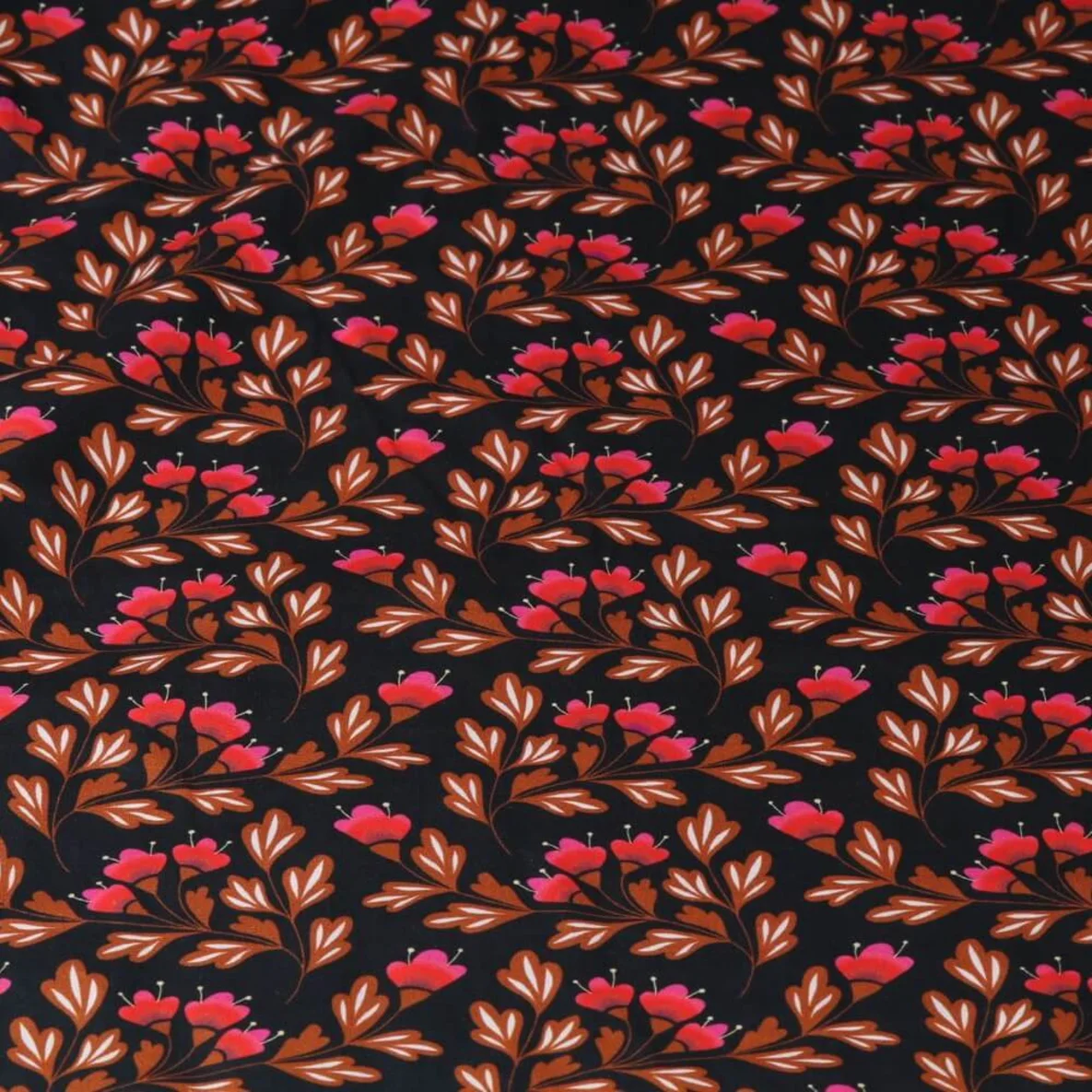 Bio-Baumwollsatin "Blue Bell" Schwarz