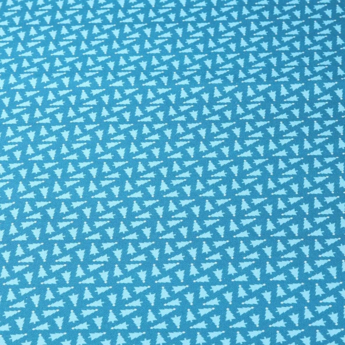 Bio-Canvas Hamburger Liebe "Christmas Trees" Petrol