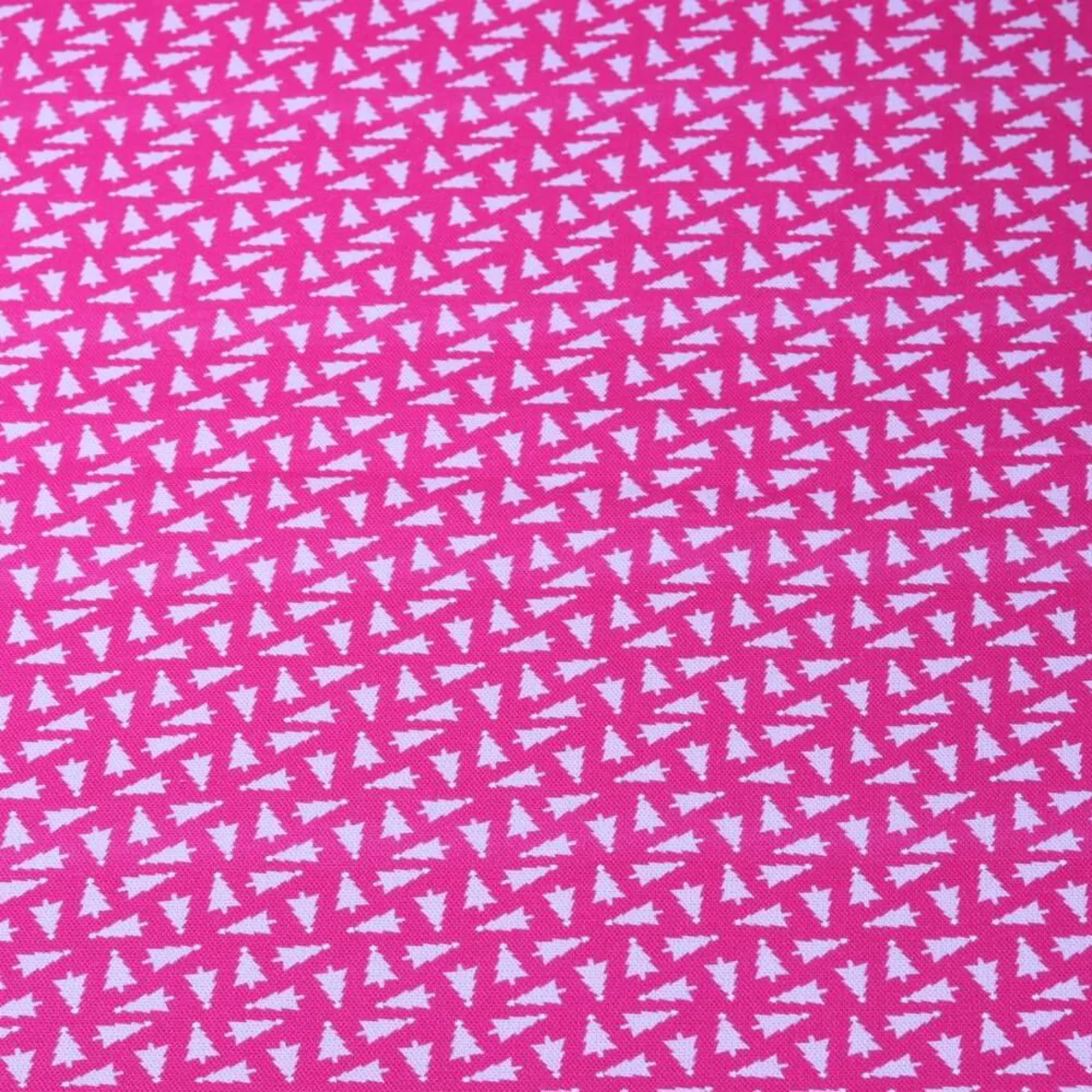 Bio-Canvas Hamburger Liebe "Christmas Trees" Pink