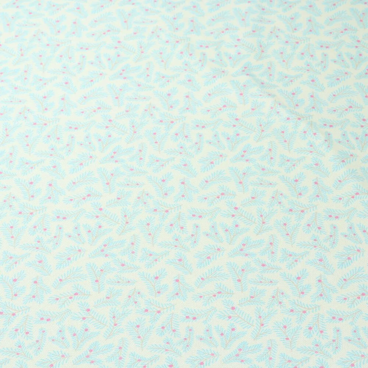 Bio-Canvas Hamburger Liebe "Christmas Twigs" Ecru