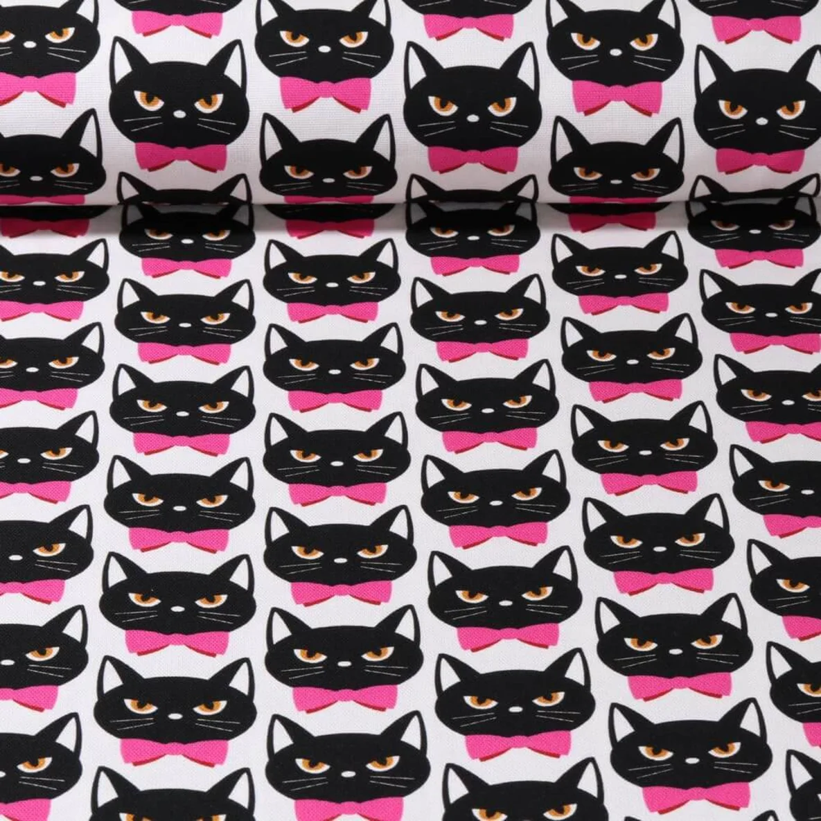 Bio Canvas "Meow" Weiß