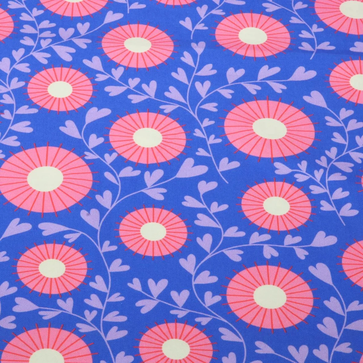 Bio Canvas "Queen Of Hearts" Court Garden Blau