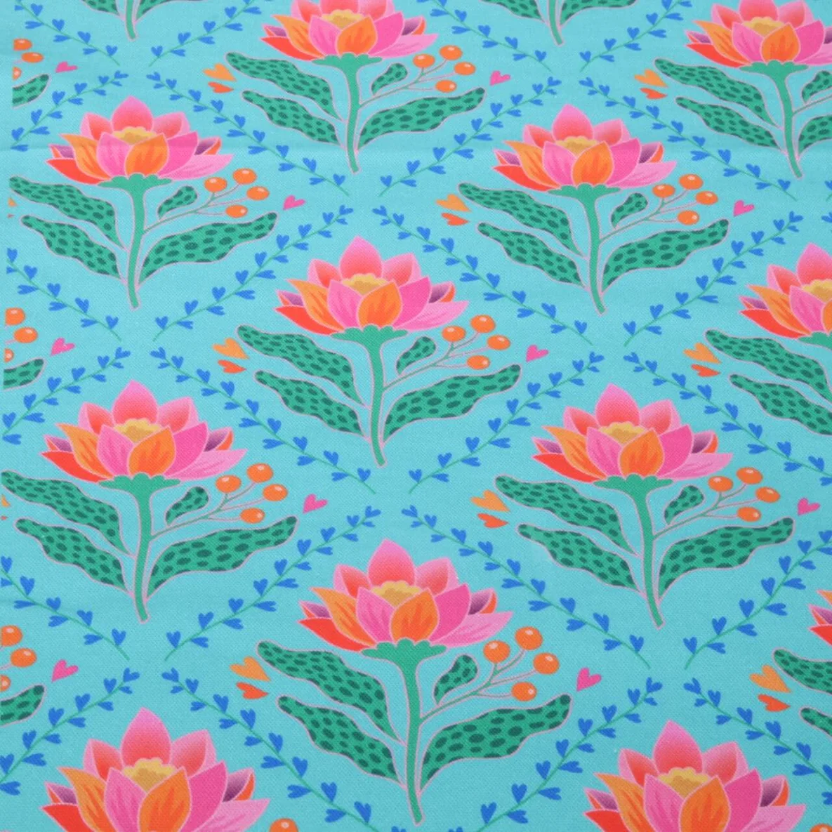 Bio Canvas "Queen Of Hearts" Lotus Royal Türkis