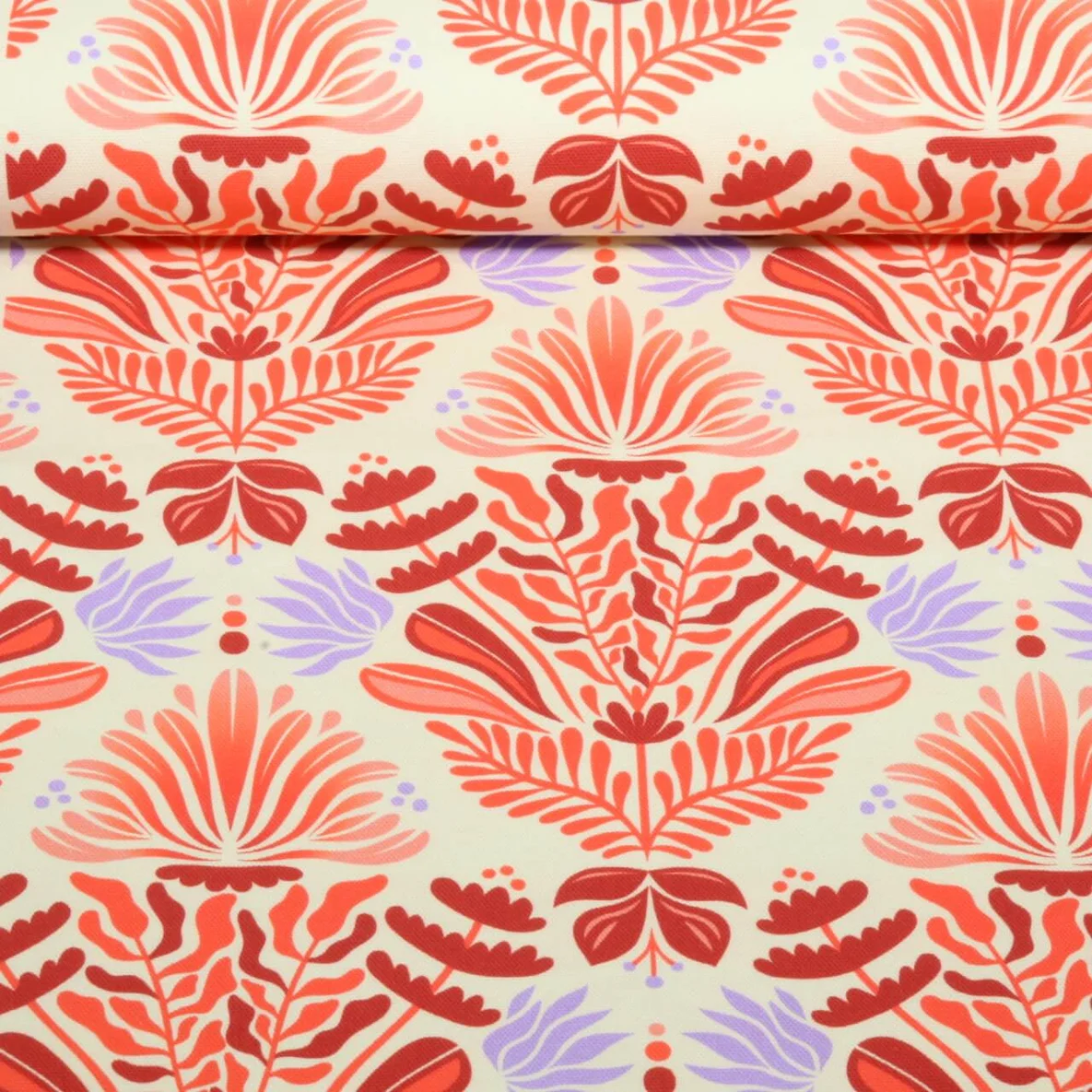 Bio Canvas "Southern Ease" Sunlit Botanica Beige Rot