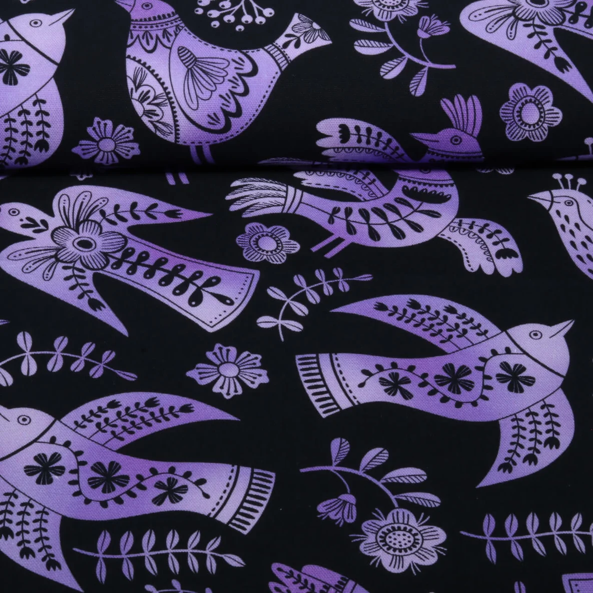Bio Canvas "Southern Ease" Wild Chorus Schwarz Lila
