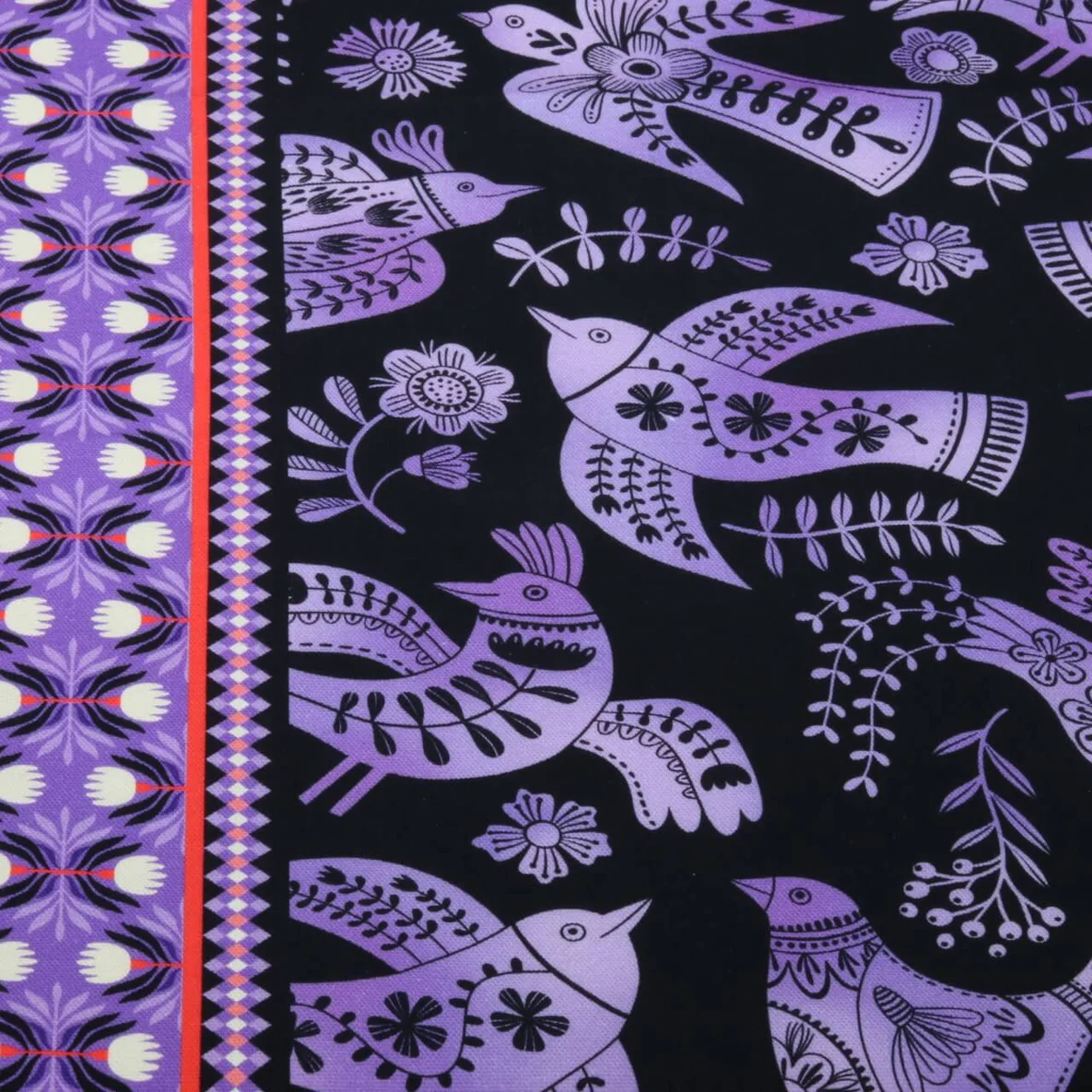 Bio Canvas "Southern Ease" Wild Chorus Schwarz Lila