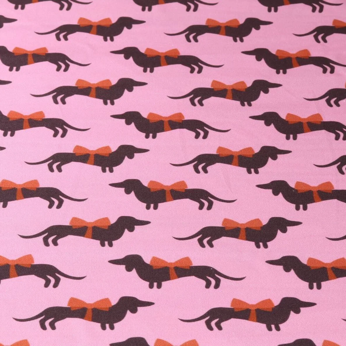 Bio Canvas "Wiener Dog" Rosa