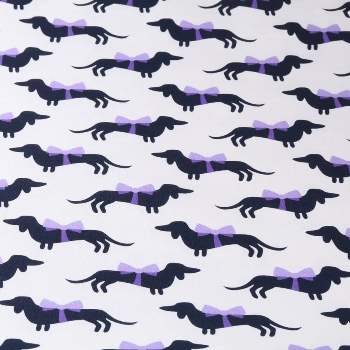 Bio Canvas "Wiener Dog" Weiß
