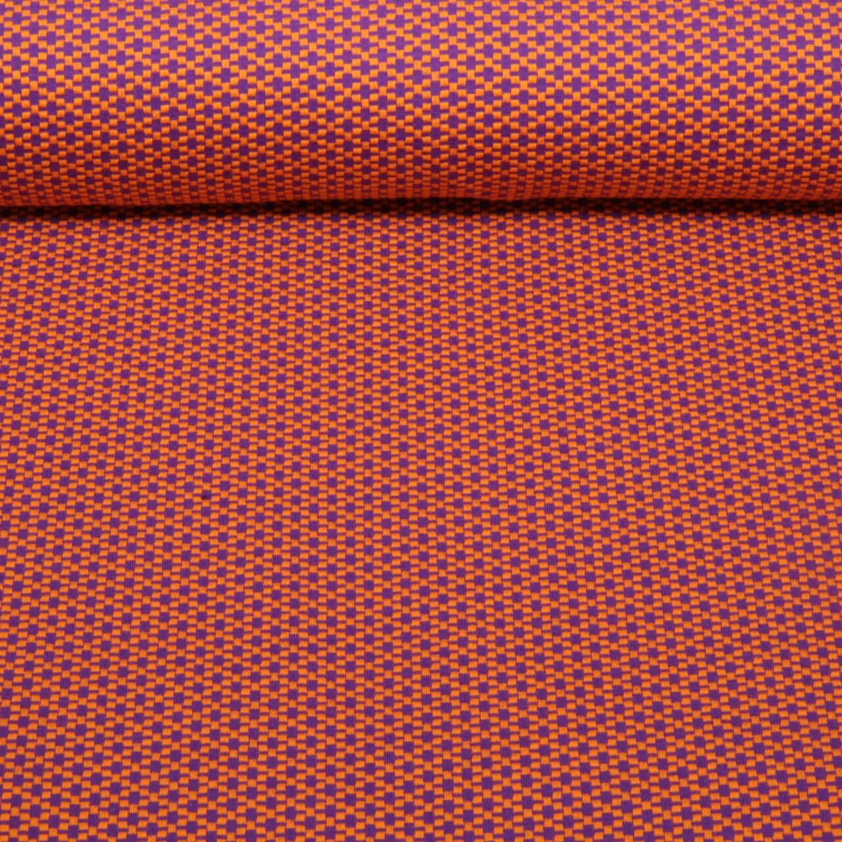 Bio Jacquard Jersey "Choose your Vibe" Moody Knit Lila