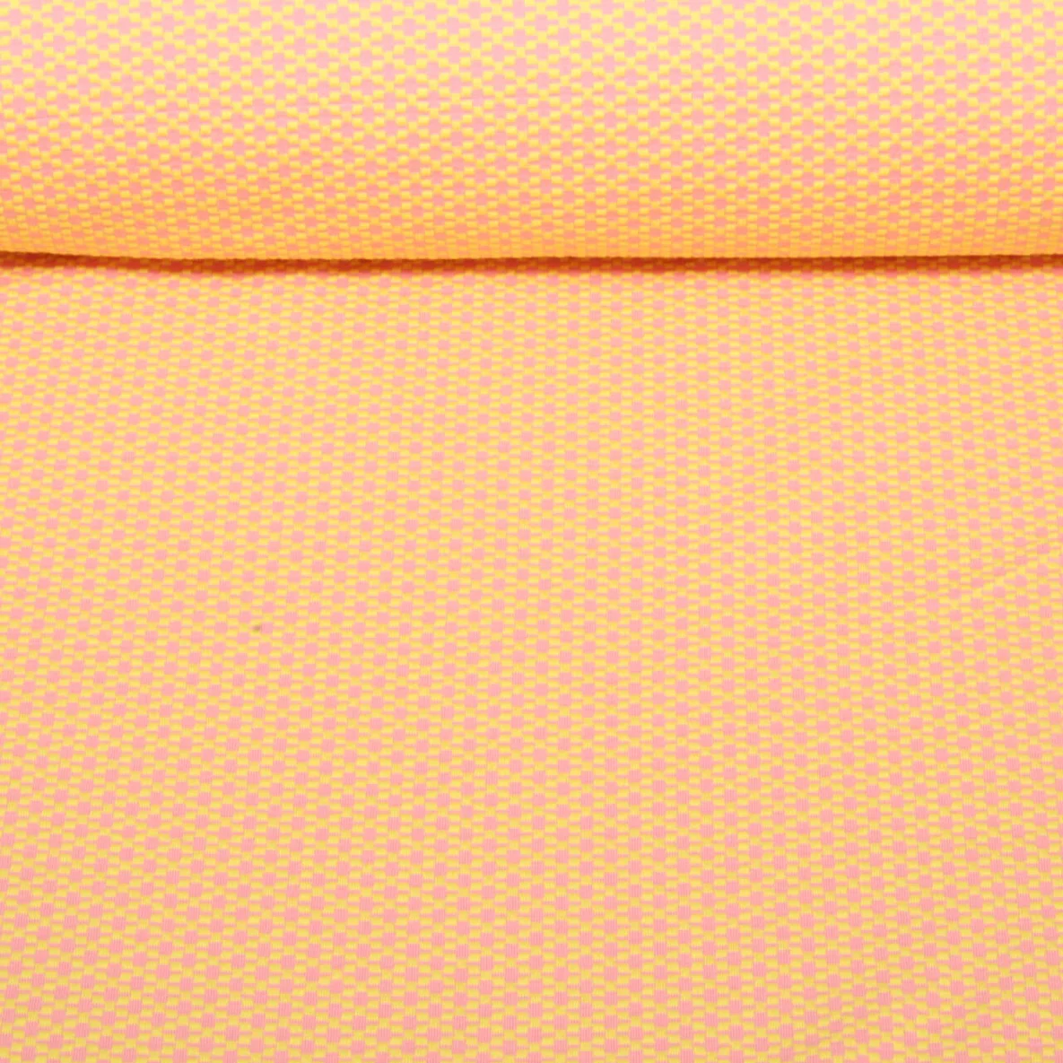 Bio Jacquard Jersey "Choose your Vibe" Moody Knit Orange