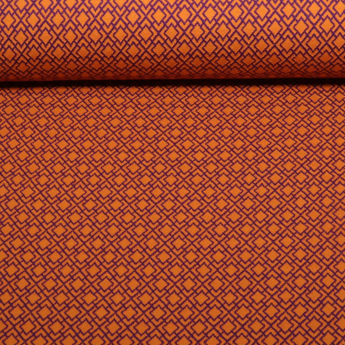 Bio Jacquard Jersey "Gleam" Tiny Tango Knit Rost