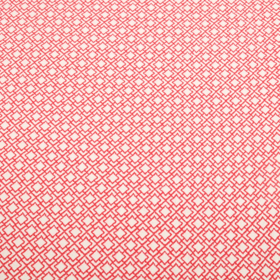 Bio Jacquard Jersey "Gleam" Tiny Tango Knit Rot