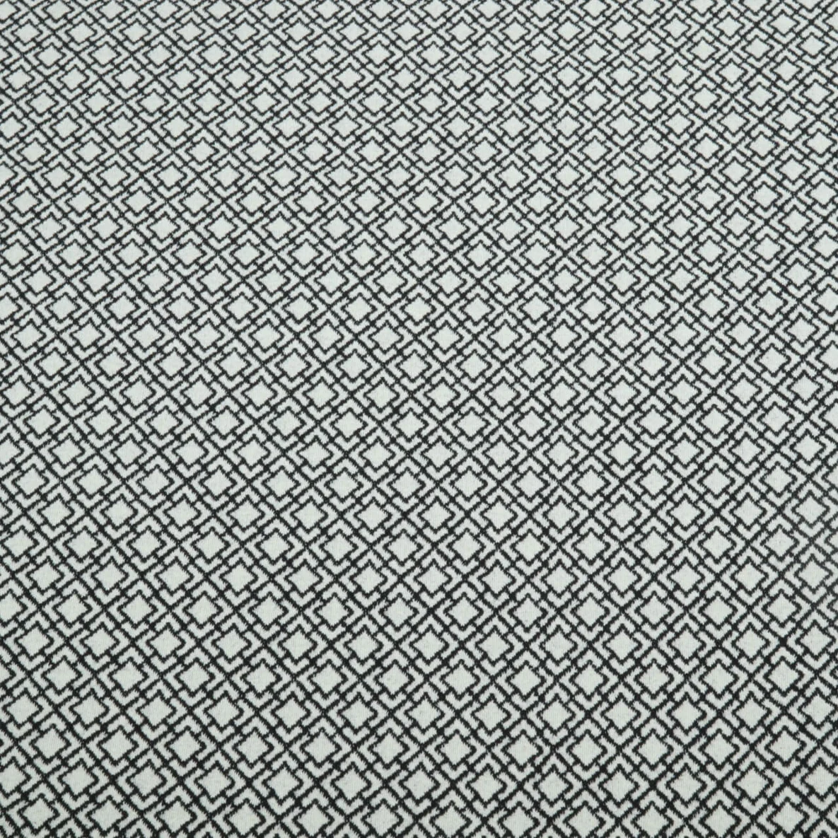 Bio Jacquard Jersey "Gleam" Tiny Tango Knit Schwarz