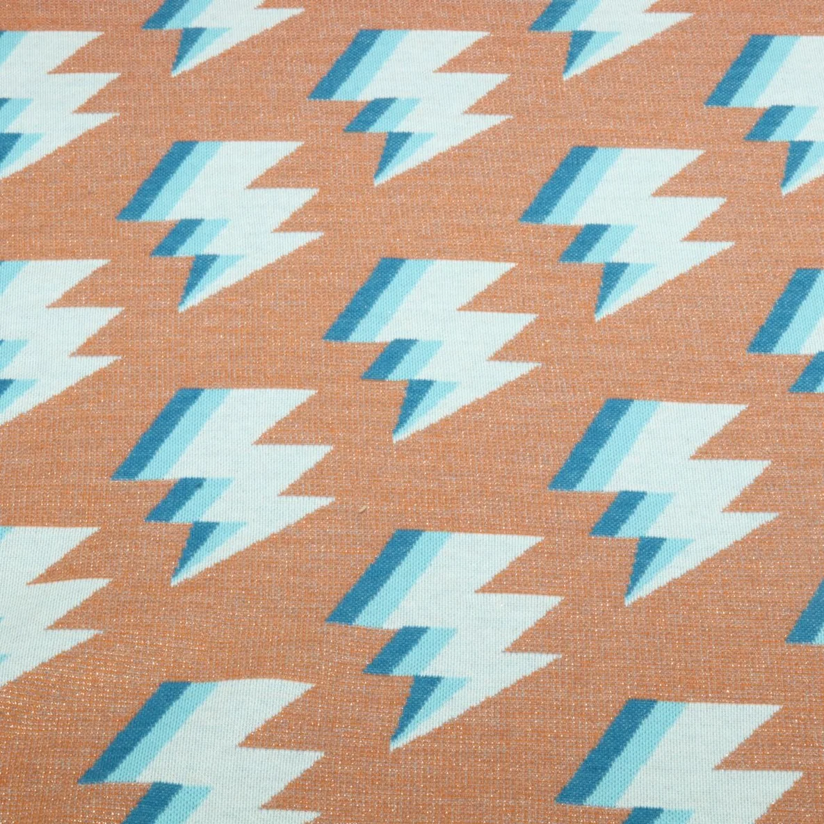 Bio Jacquard Jersey "Gleam" Zappy Braun