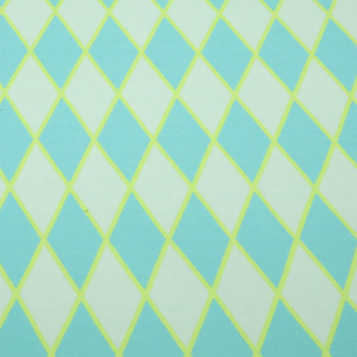 Bio Jacquard Jersey "Queen Of Hearts" Harlequin Hearts Türkis