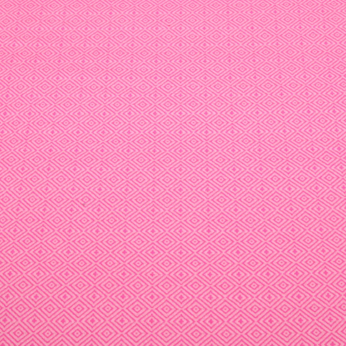 Bio Jacquard Jersey "Southern Ease" Mosaic Knit 3D Rosa