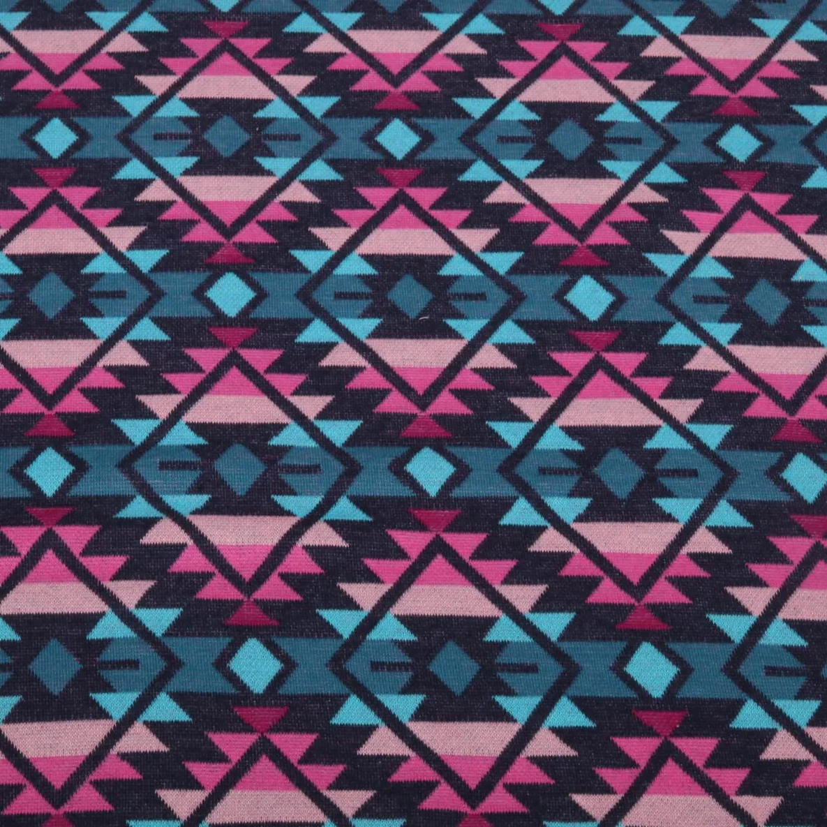 Bio Jacquard Jersey "Western Fairy Tales" Plaid Blau