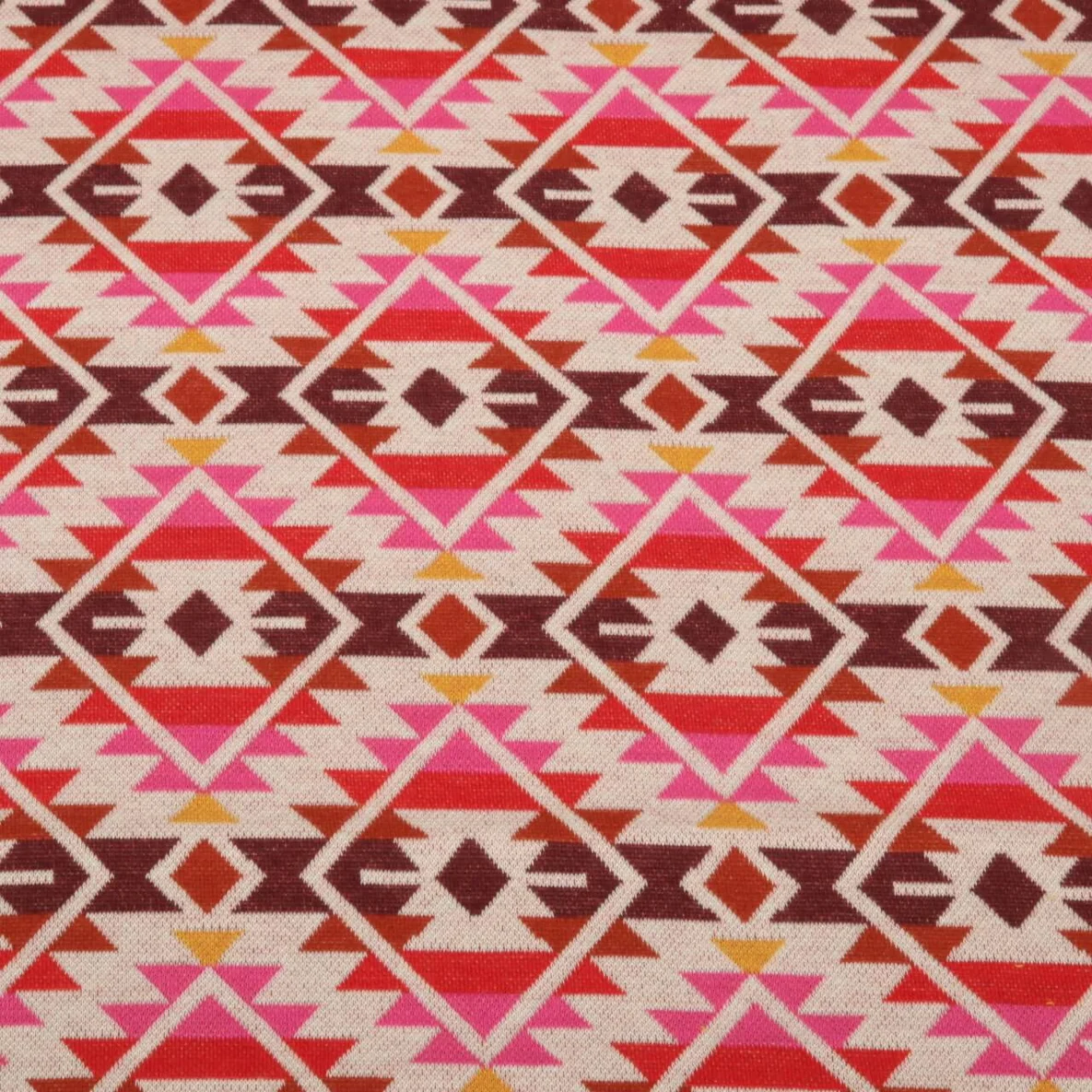 Bio Jacquard Jersey "Western Fairy Tales" Plaid Ecru