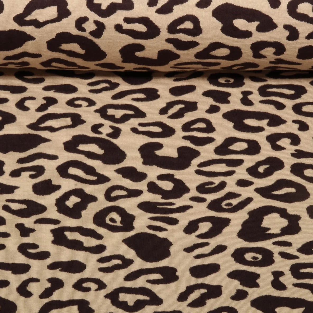 Bio Jacquard Jersey "Western Fairy Tales" Safari Doubleface Beige