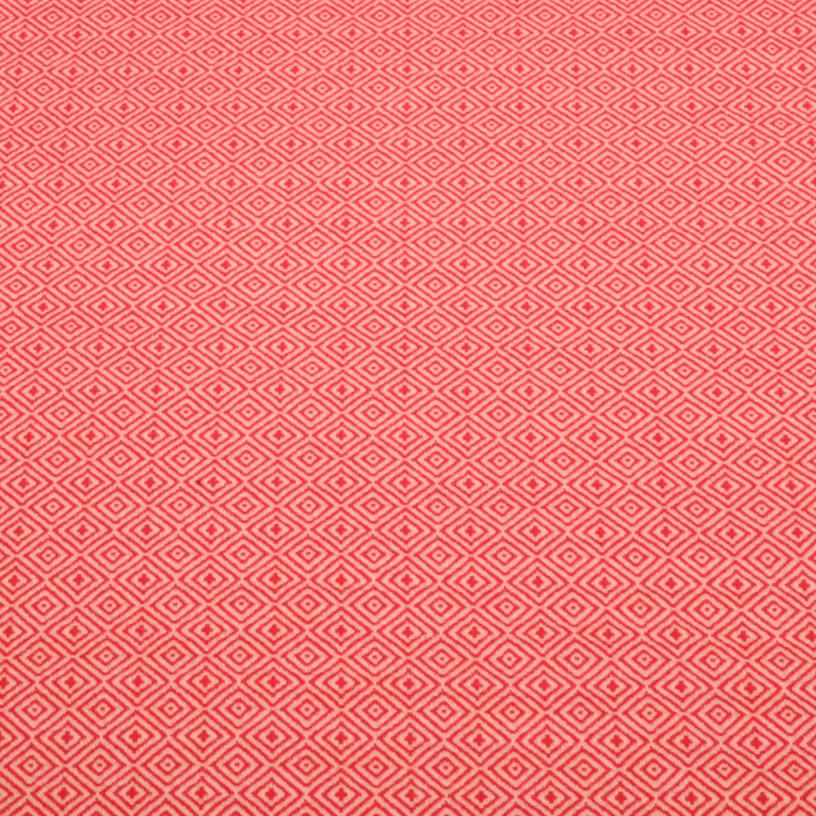 Bio Jacquard Jersey"Southern Ease" Mosaic Knit 3D Rot