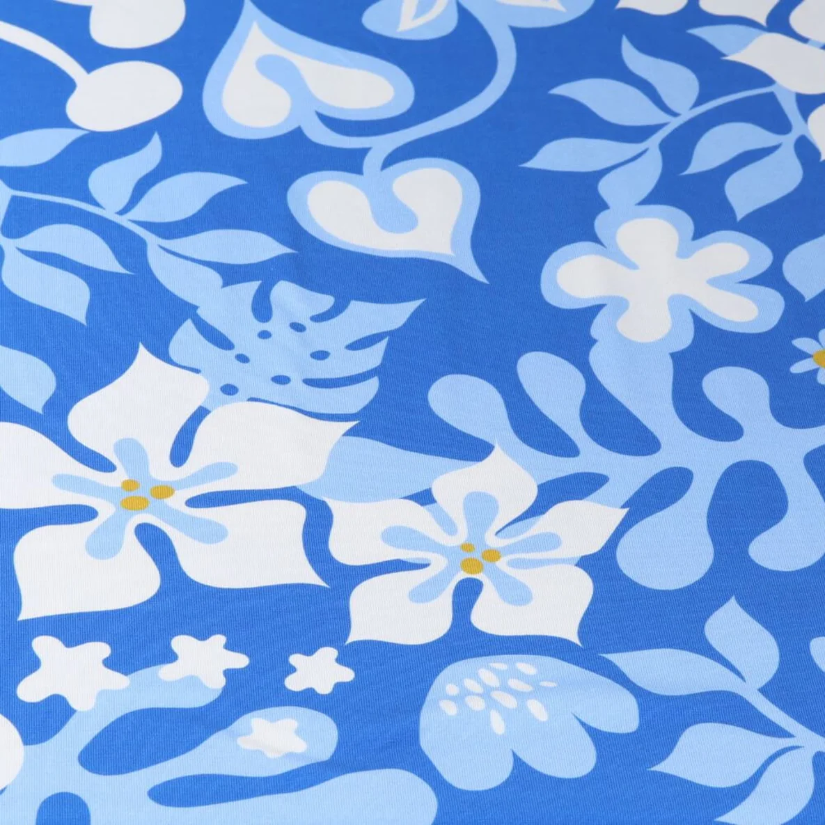 Bio Jersey Digitaldruck Al Lago Fiori Blau